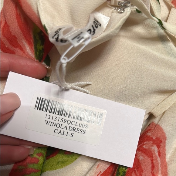 Reformation White Cream Asymmetrical Sundress with Slit - Picture 6 of 6